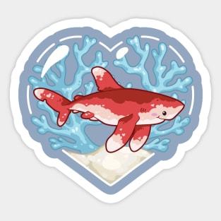 PECK, the Oceanic Whitetip Shark Sticker